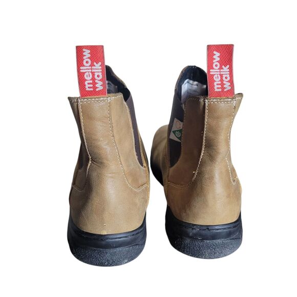 Mellow Walk Maddy Chelsea Pull On Boots Women's Size 10 Tan Composite Toe Safety - Picture 5 of 11